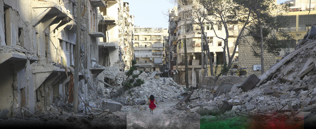 With Syrian people
